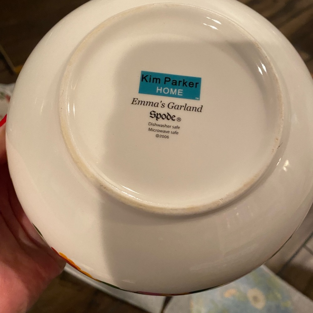 Spode Kim Parker- Emma Garland bowls